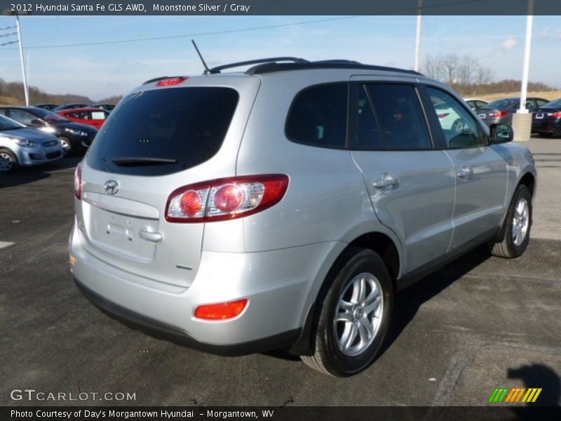 Moonstone Silver / Gray 2012 Hyundai Santa Fe GLS AWD