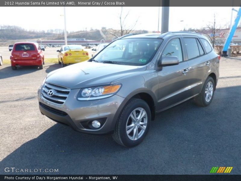 Mineral Gray / Cocoa Black 2012 Hyundai Santa Fe Limited V6 AWD