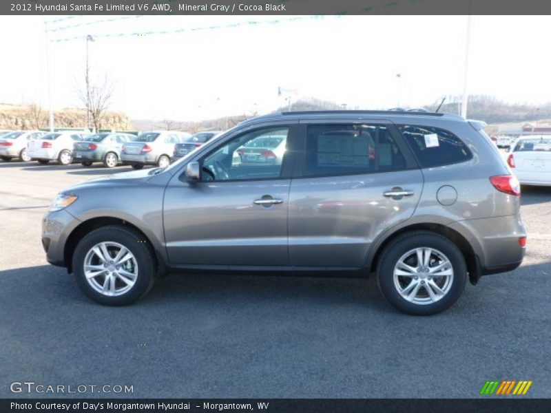 Mineral Gray / Cocoa Black 2012 Hyundai Santa Fe Limited V6 AWD