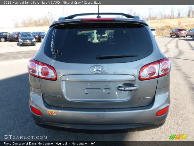 Mineral Gray / Cocoa Black 2012 Hyundai Santa Fe Limited V6 AWD