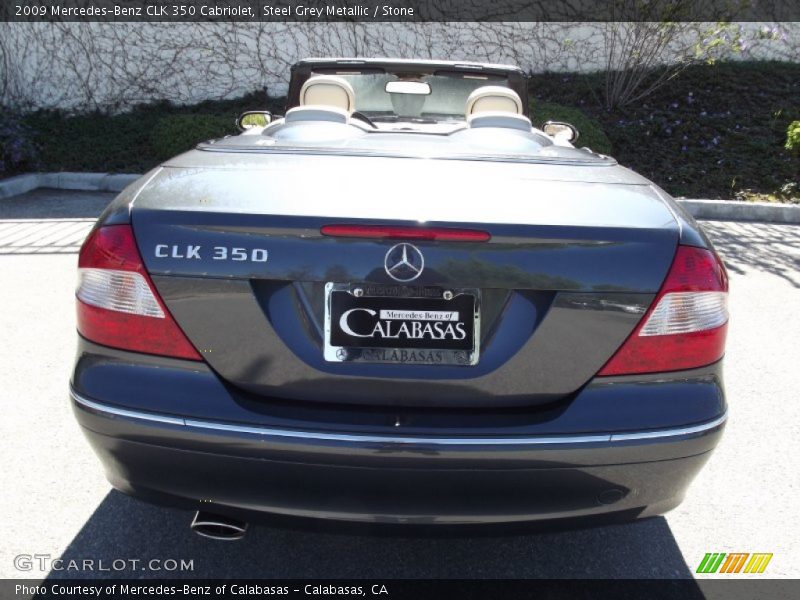 Steel Grey Metallic / Stone 2009 Mercedes-Benz CLK 350 Cabriolet