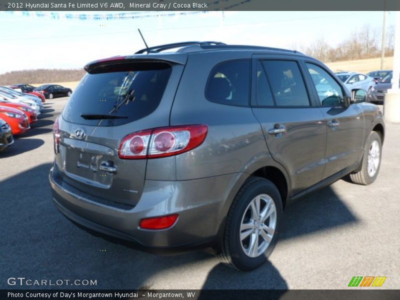 Mineral Gray / Cocoa Black 2012 Hyundai Santa Fe Limited V6 AWD