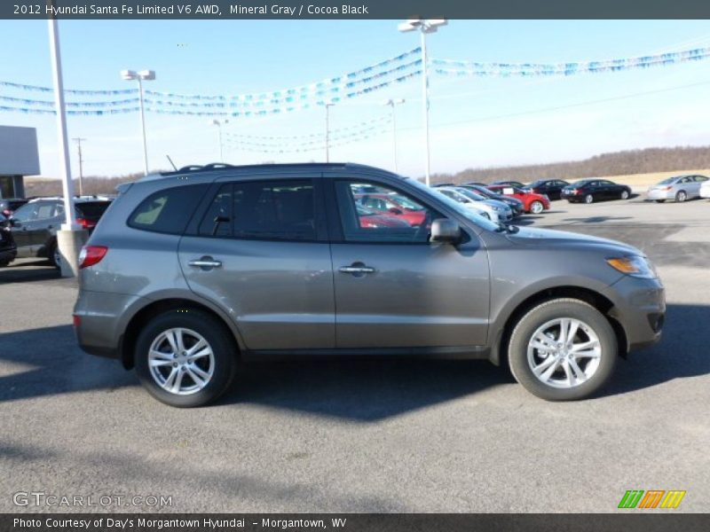Mineral Gray / Cocoa Black 2012 Hyundai Santa Fe Limited V6 AWD