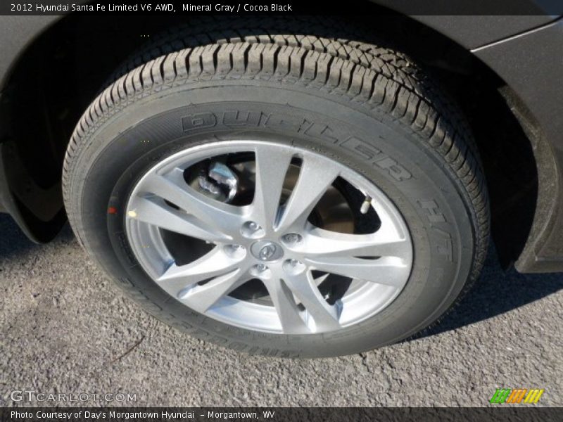 Mineral Gray / Cocoa Black 2012 Hyundai Santa Fe Limited V6 AWD