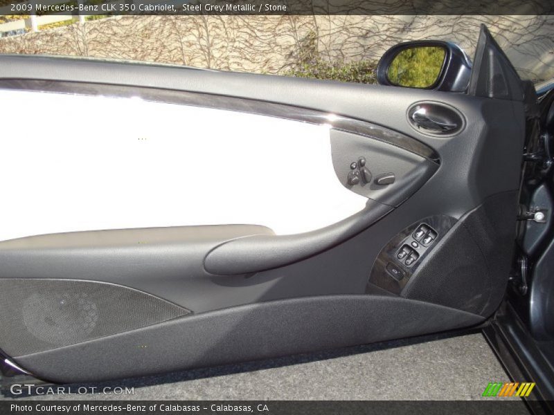 Steel Grey Metallic / Stone 2009 Mercedes-Benz CLK 350 Cabriolet
