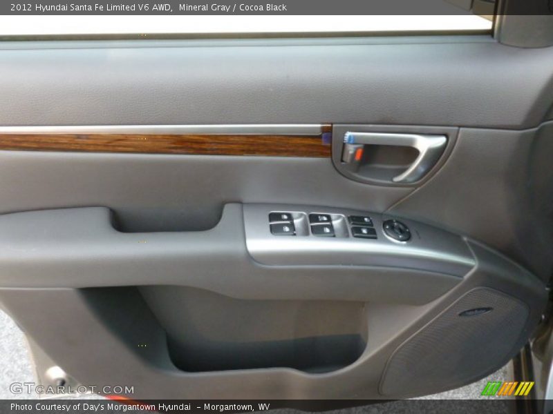 Mineral Gray / Cocoa Black 2012 Hyundai Santa Fe Limited V6 AWD