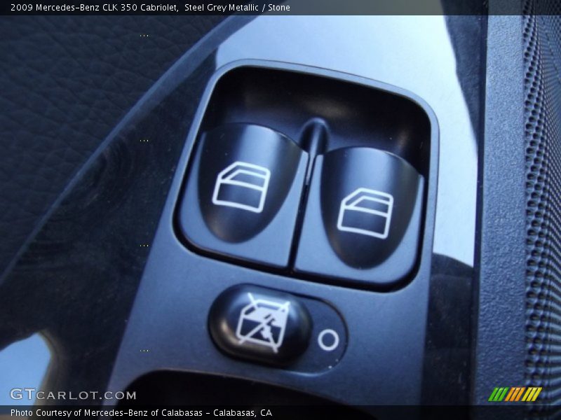 Steel Grey Metallic / Stone 2009 Mercedes-Benz CLK 350 Cabriolet
