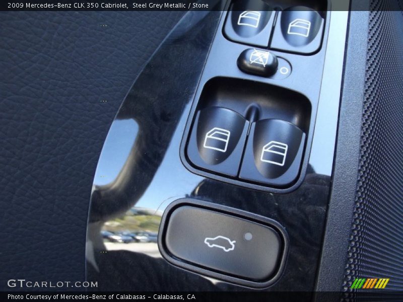 Steel Grey Metallic / Stone 2009 Mercedes-Benz CLK 350 Cabriolet