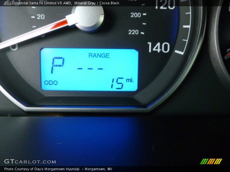 Mineral Gray / Cocoa Black 2012 Hyundai Santa Fe Limited V6 AWD