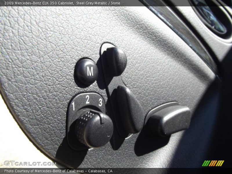 Steel Grey Metallic / Stone 2009 Mercedes-Benz CLK 350 Cabriolet