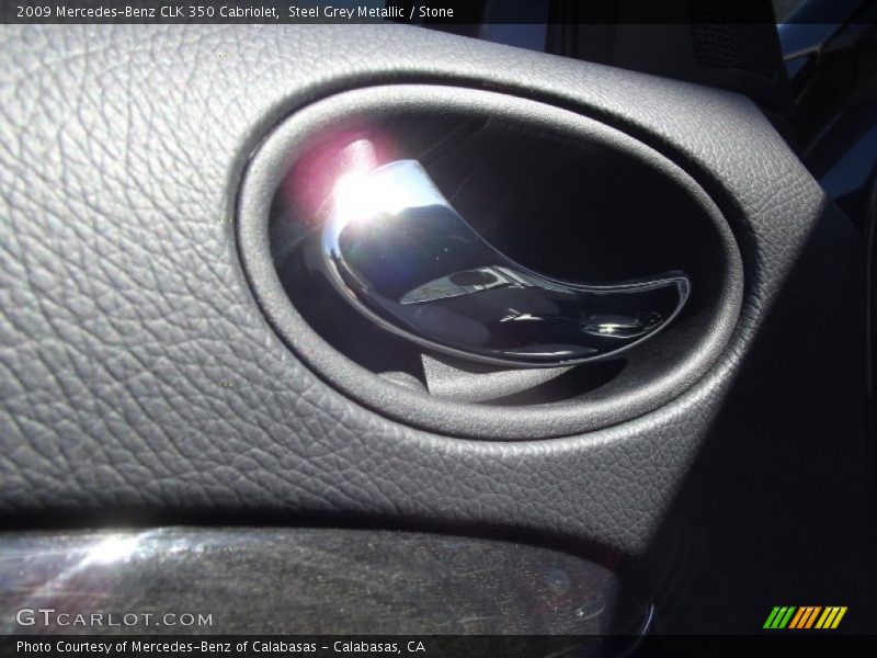 Steel Grey Metallic / Stone 2009 Mercedes-Benz CLK 350 Cabriolet