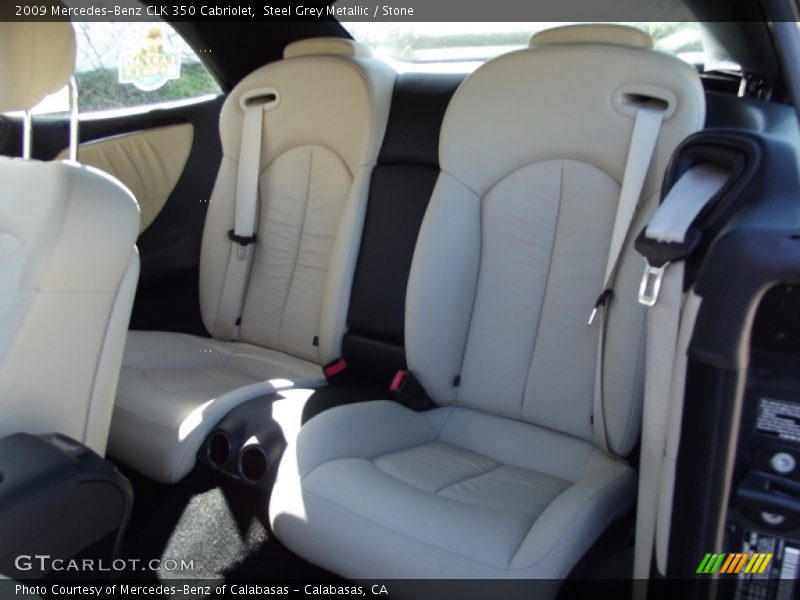 Steel Grey Metallic / Stone 2009 Mercedes-Benz CLK 350 Cabriolet