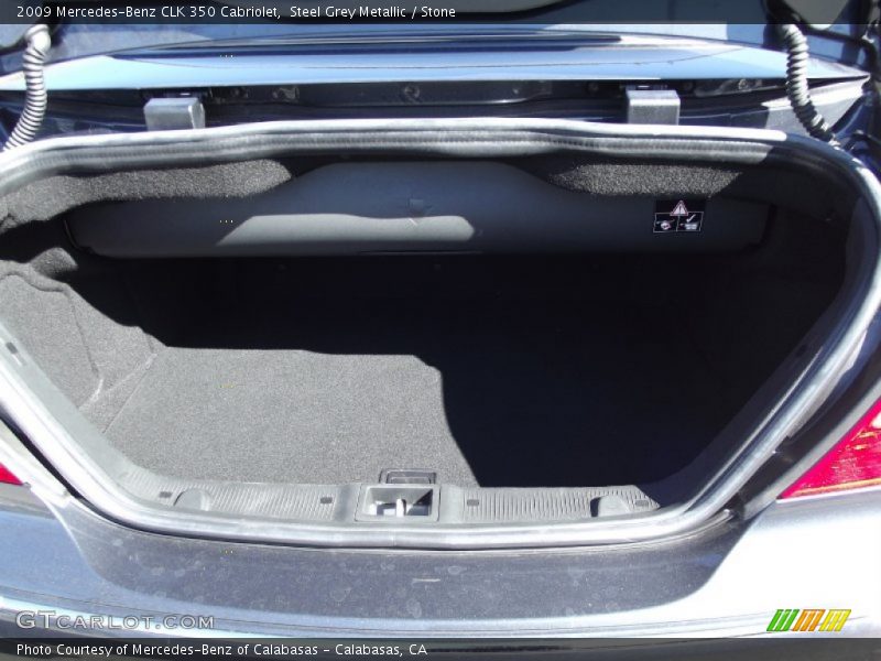 Steel Grey Metallic / Stone 2009 Mercedes-Benz CLK 350 Cabriolet
