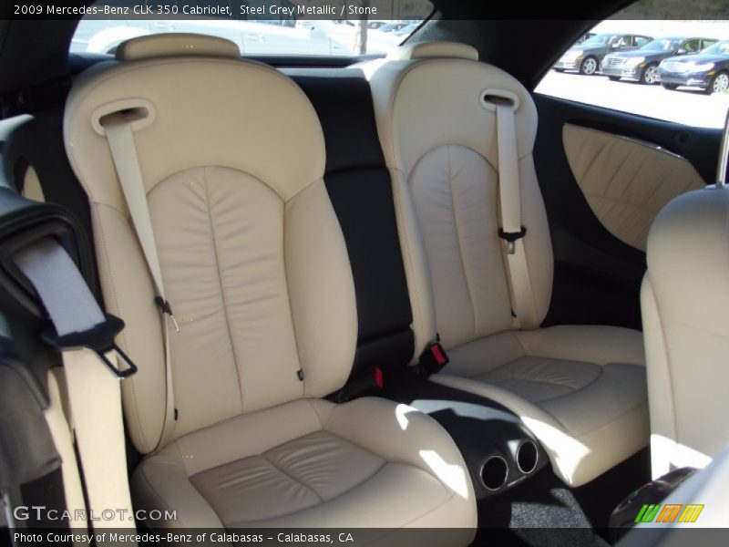 Steel Grey Metallic / Stone 2009 Mercedes-Benz CLK 350 Cabriolet