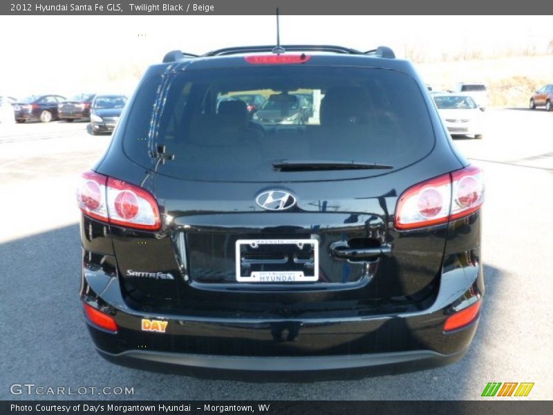 Twilight Black / Beige 2012 Hyundai Santa Fe GLS