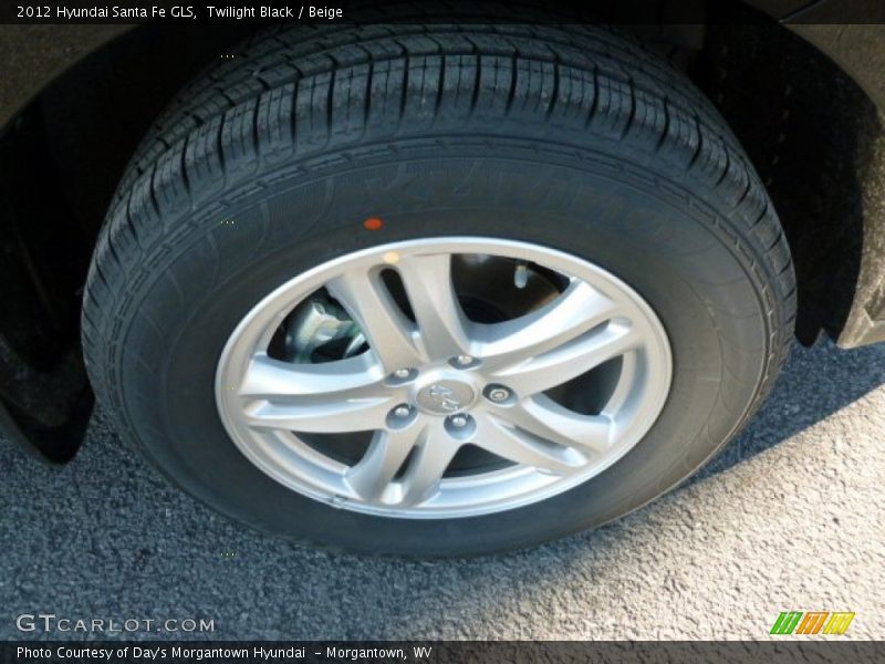 Twilight Black / Beige 2012 Hyundai Santa Fe GLS