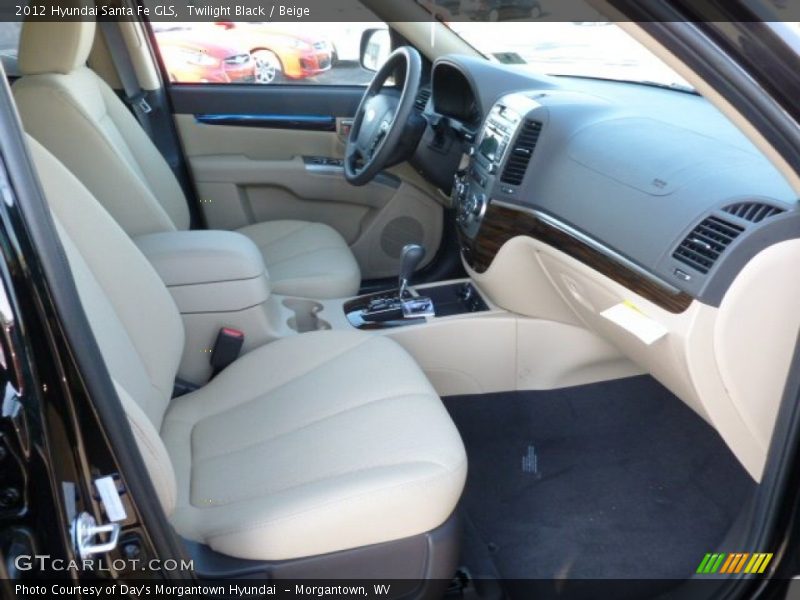 Twilight Black / Beige 2012 Hyundai Santa Fe GLS
