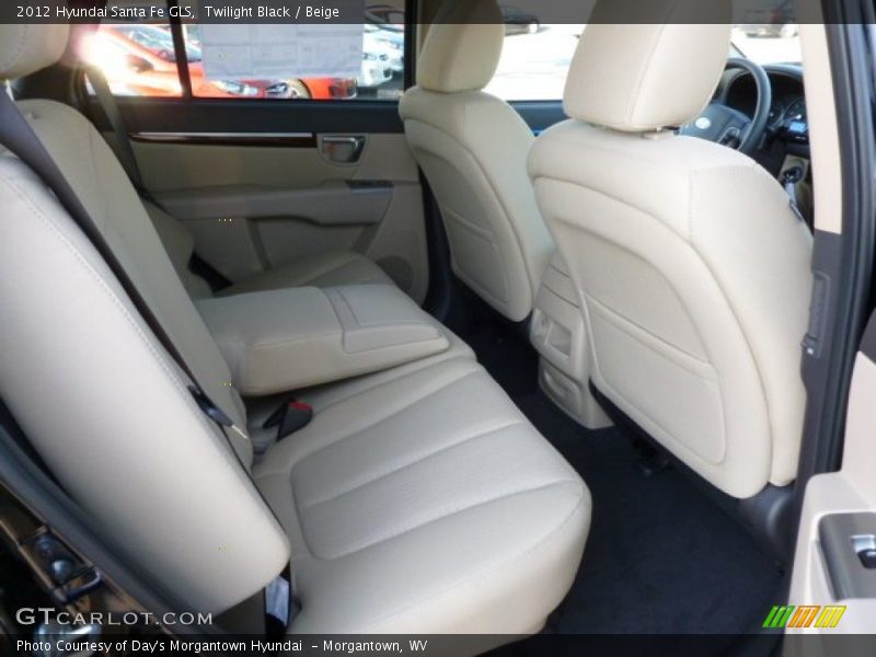Twilight Black / Beige 2012 Hyundai Santa Fe GLS