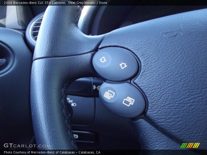 Steel Grey Metallic / Stone 2009 Mercedes-Benz CLK 350 Cabriolet
