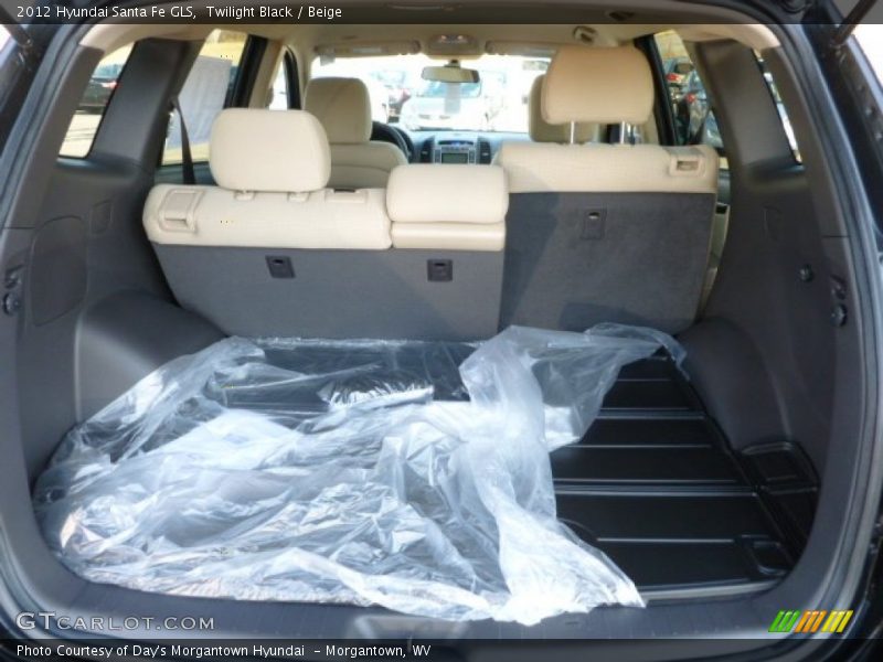 Twilight Black / Beige 2012 Hyundai Santa Fe GLS