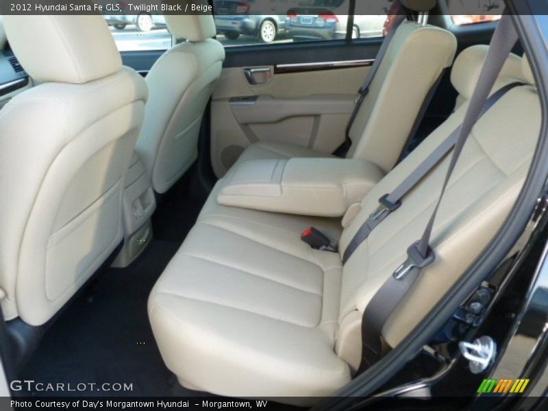 Twilight Black / Beige 2012 Hyundai Santa Fe GLS