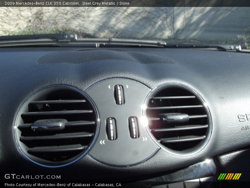 Steel Grey Metallic / Stone 2009 Mercedes-Benz CLK 350 Cabriolet