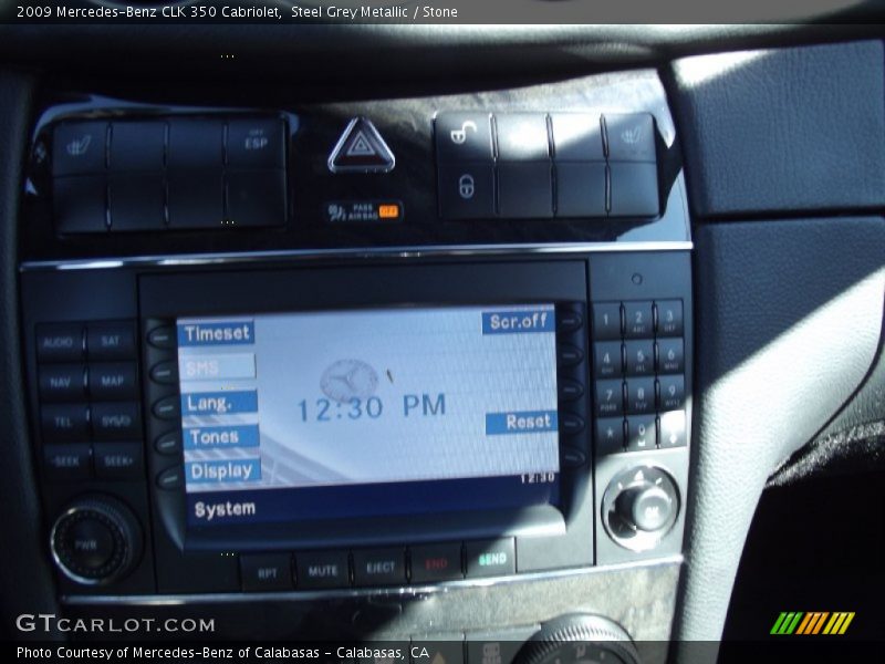 Steel Grey Metallic / Stone 2009 Mercedes-Benz CLK 350 Cabriolet