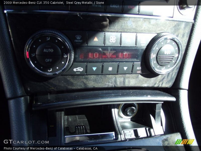 Steel Grey Metallic / Stone 2009 Mercedes-Benz CLK 350 Cabriolet