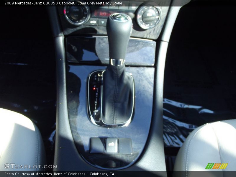 Steel Grey Metallic / Stone 2009 Mercedes-Benz CLK 350 Cabriolet