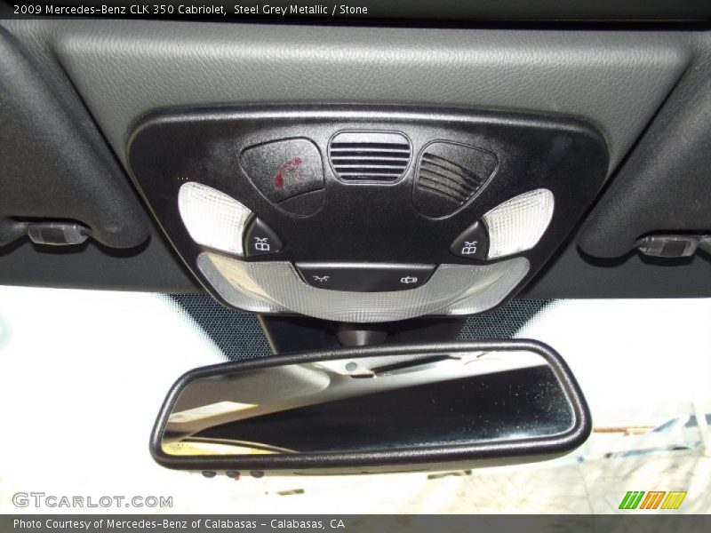 Steel Grey Metallic / Stone 2009 Mercedes-Benz CLK 350 Cabriolet