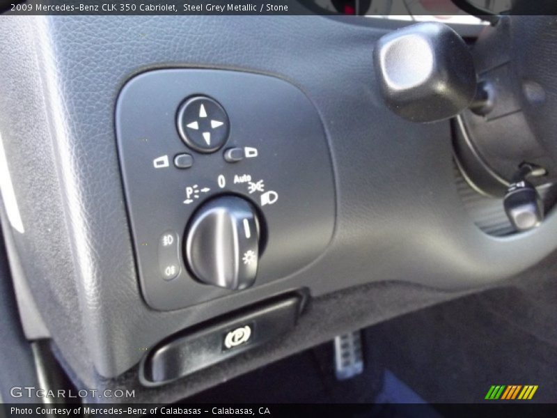 Steel Grey Metallic / Stone 2009 Mercedes-Benz CLK 350 Cabriolet