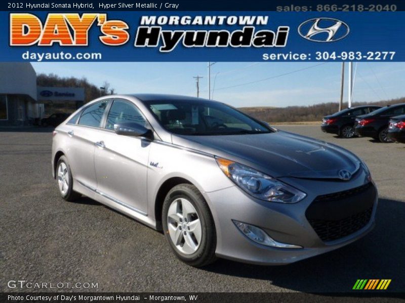 Hyper Silver Metallic / Gray 2012 Hyundai Sonata Hybrid