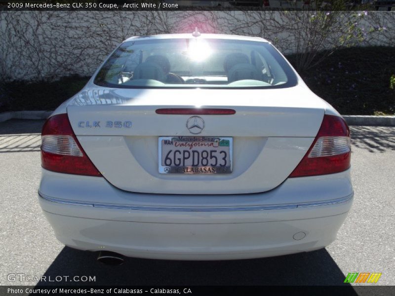 Arctic White / Stone 2009 Mercedes-Benz CLK 350 Coupe