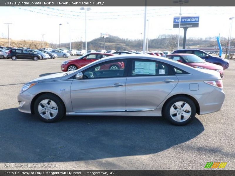 Hyper Silver Metallic / Gray 2012 Hyundai Sonata Hybrid