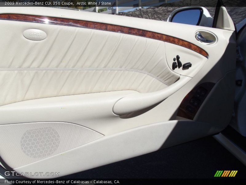 Arctic White / Stone 2009 Mercedes-Benz CLK 350 Coupe