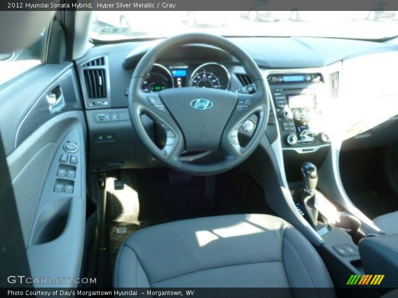 Hyper Silver Metallic / Gray 2012 Hyundai Sonata Hybrid