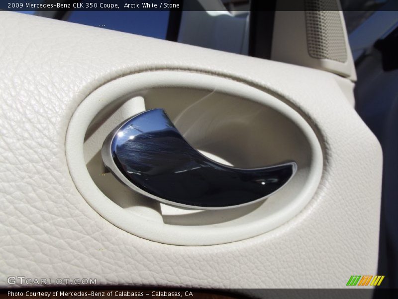 Arctic White / Stone 2009 Mercedes-Benz CLK 350 Coupe