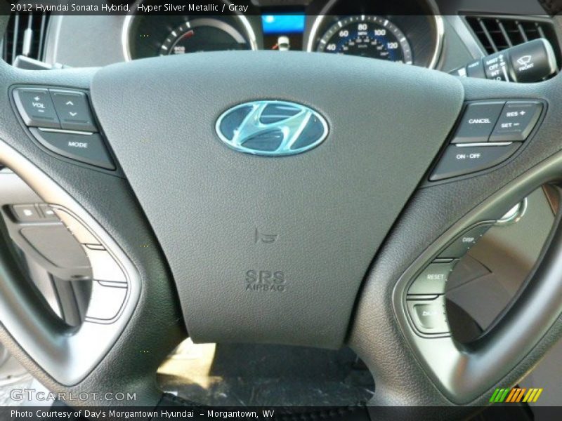 Hyper Silver Metallic / Gray 2012 Hyundai Sonata Hybrid