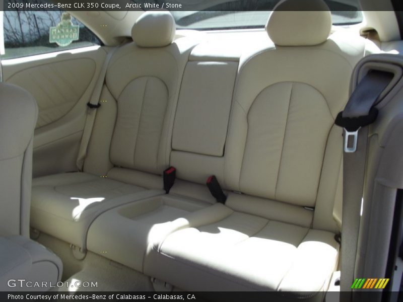 Arctic White / Stone 2009 Mercedes-Benz CLK 350 Coupe