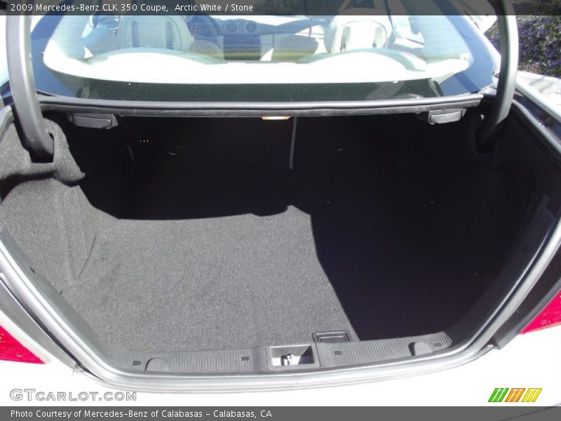 Arctic White / Stone 2009 Mercedes-Benz CLK 350 Coupe