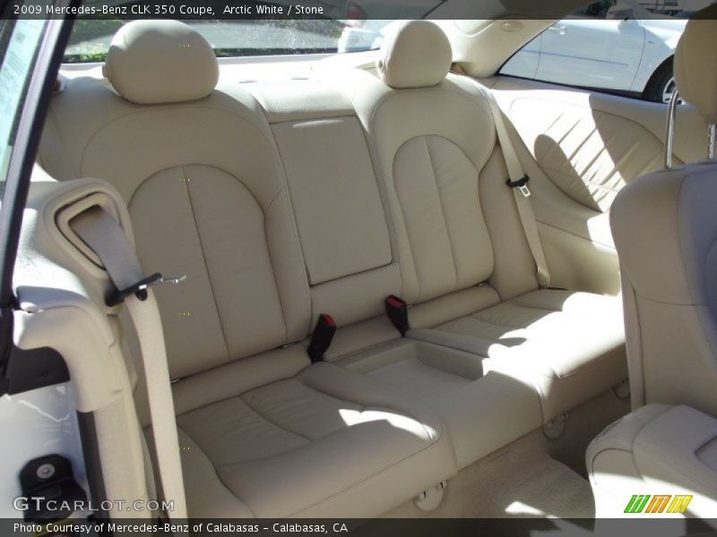 Arctic White / Stone 2009 Mercedes-Benz CLK 350 Coupe