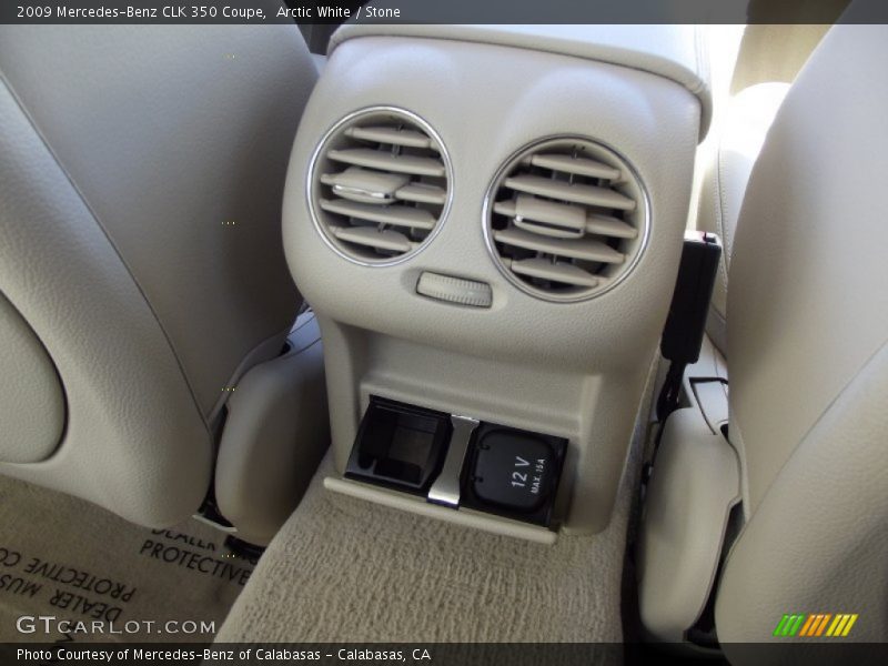 Arctic White / Stone 2009 Mercedes-Benz CLK 350 Coupe