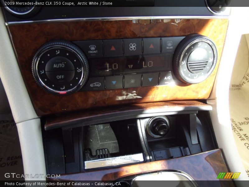 Arctic White / Stone 2009 Mercedes-Benz CLK 350 Coupe