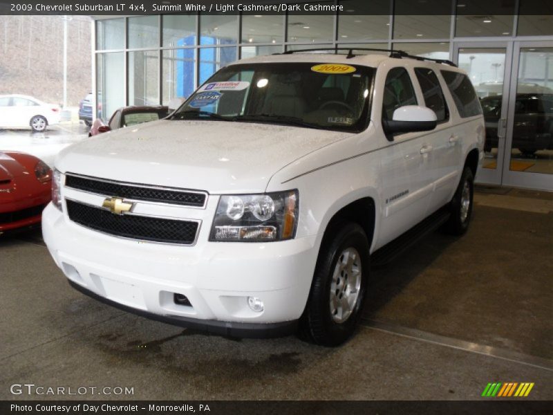 Summit White / Light Cashmere/Dark Cashmere 2009 Chevrolet Suburban LT 4x4