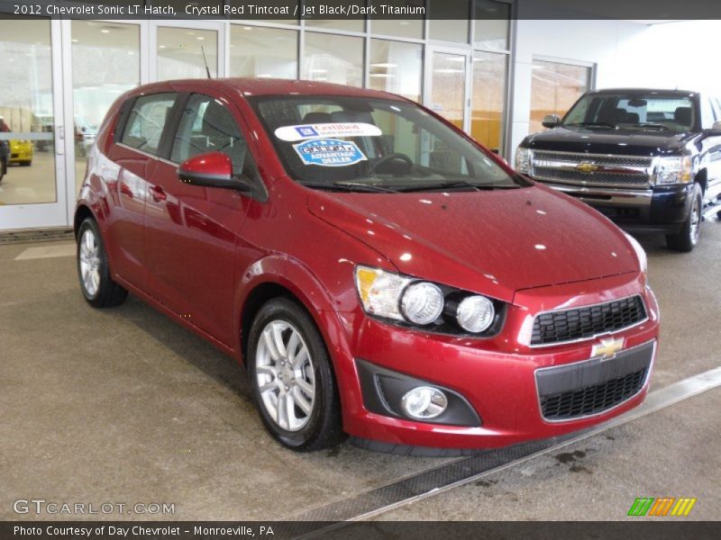 Crystal Red Tintcoat / Jet Black/Dark Titanium 2012 Chevrolet Sonic LT Hatch