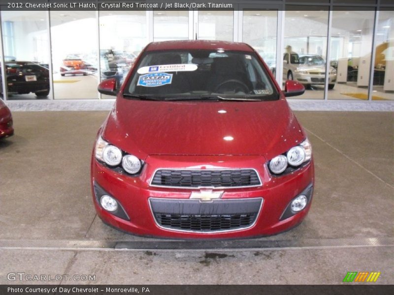 Crystal Red Tintcoat / Jet Black/Dark Titanium 2012 Chevrolet Sonic LT Hatch