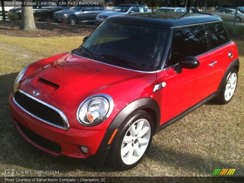 Chili Red / Black/Grey 2009 Mini Cooper S Hardtop
