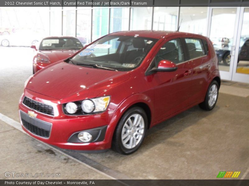 Crystal Red Tintcoat / Jet Black/Dark Titanium 2012 Chevrolet Sonic LT Hatch