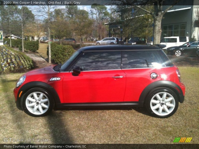 Chili Red / Black/Grey 2009 Mini Cooper S Hardtop