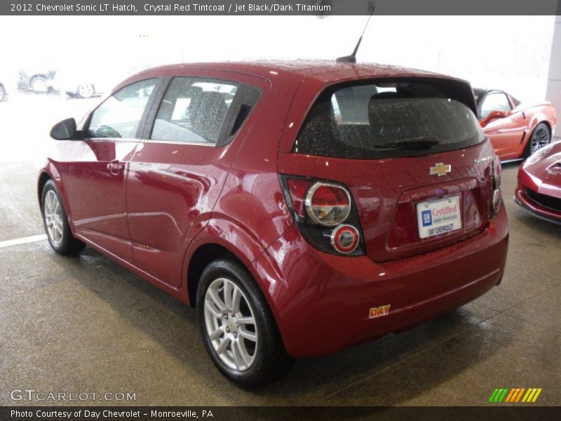 Crystal Red Tintcoat / Jet Black/Dark Titanium 2012 Chevrolet Sonic LT Hatch
